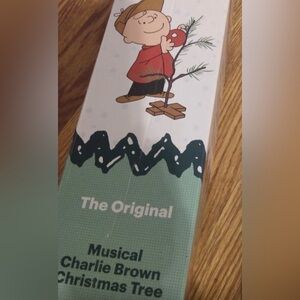 Peanuts Musical Charlie Brown Christmas Tree - Red and Green
